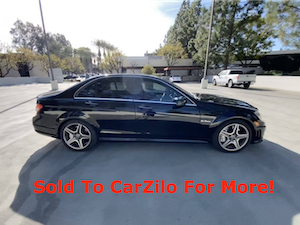 Black 2010 Mercedes C63