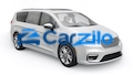 Sell My Chrysler Online - CarZilo Chrysler Favicon White Chrysler Pacifica minivan icon watermarked with the blue CarZilo logo, optimized for owners looking to sell my Chrysler online.